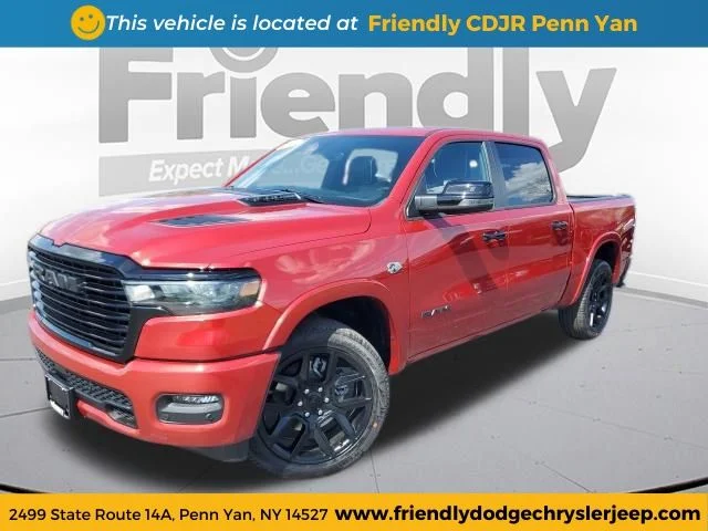 New 2026 Molten Red Pearl-Coat Exterior Paint RAM Laramie image 1