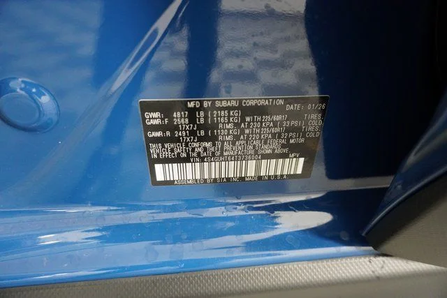 New 2026 GEYSER BLUE Subaru Wilderness image 12