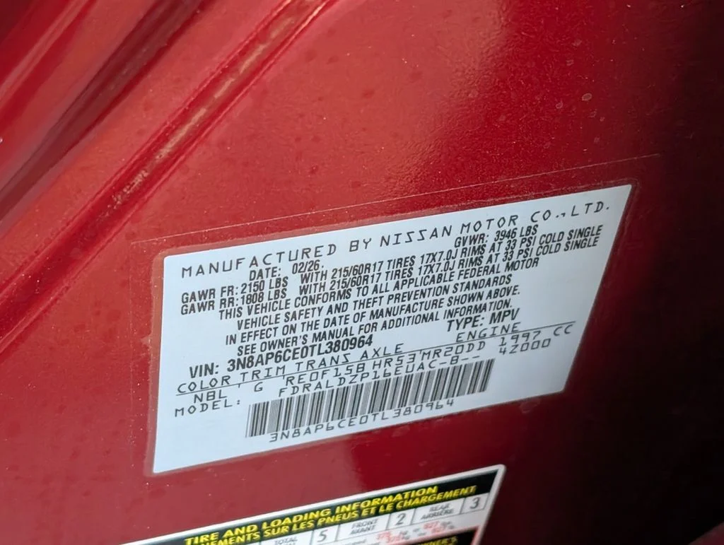 New 2026 Scarlet Ember Tintcoat Nissan SV image 10
