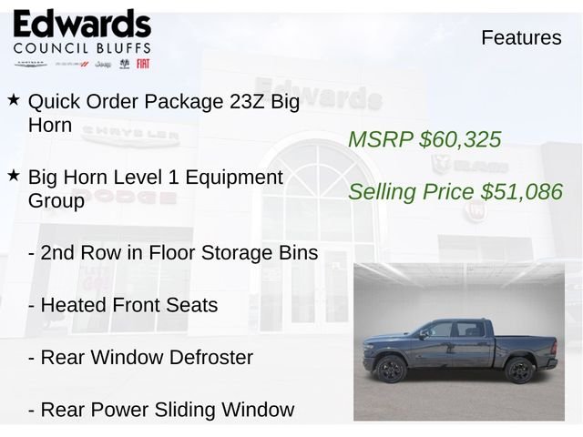 New 2026 Forged Blue Metallic RAM Big Horn/Lone Star image 8