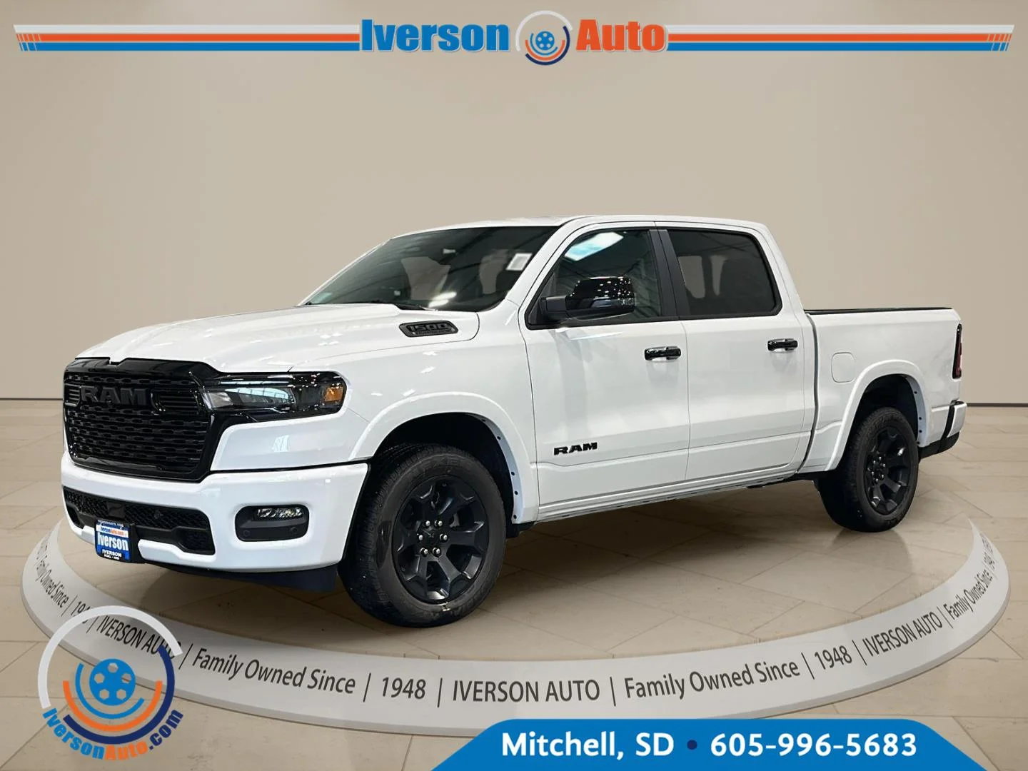 New 2027 BRIGHT WHITE CLEAR COAT RAM BIG HORN 4X4 CREW CAB 5