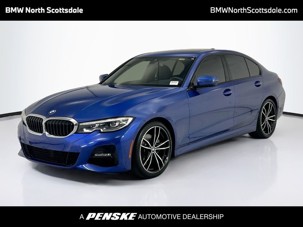 Used 2020 Blue Metallic BMW 330i image 1
