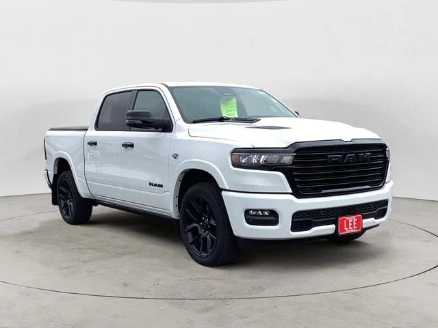 New 2026 Bright White Clearcoat Ram LARAMIE CREW CAB 4X4 5
