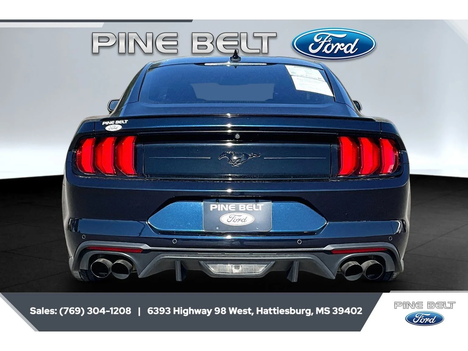 Used 2021 Antimatter Blue Metallic Ford EcoBoost Premium image 4