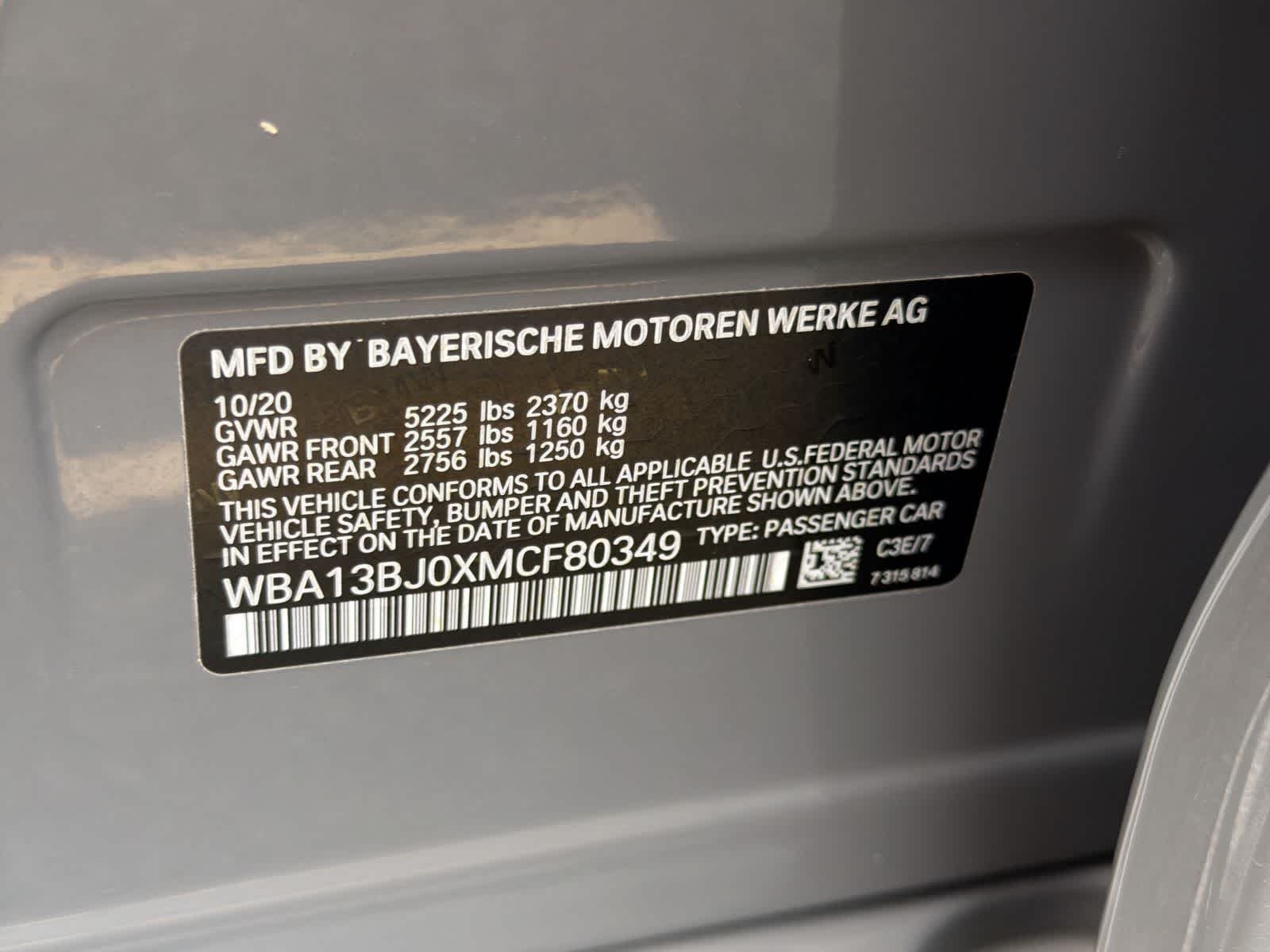 Used 2021 Bernina Grey Amber Effect Metallic BMW 530i xDrive image 38