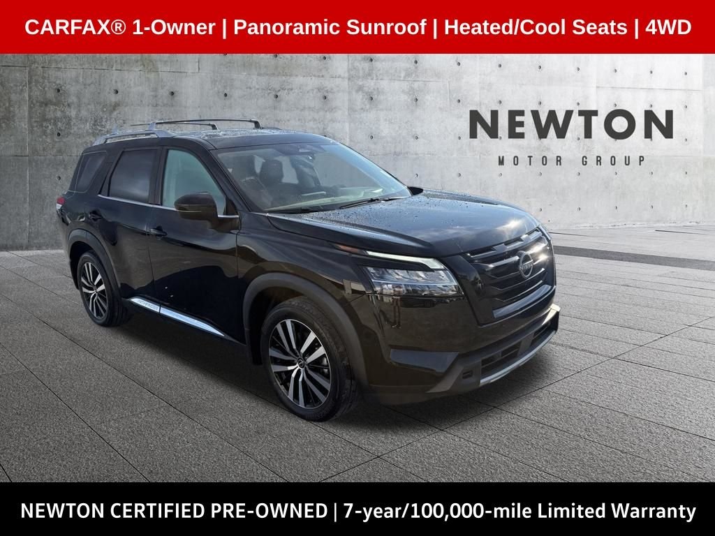Certified Used 2023 Black Nissan Platinum image 1