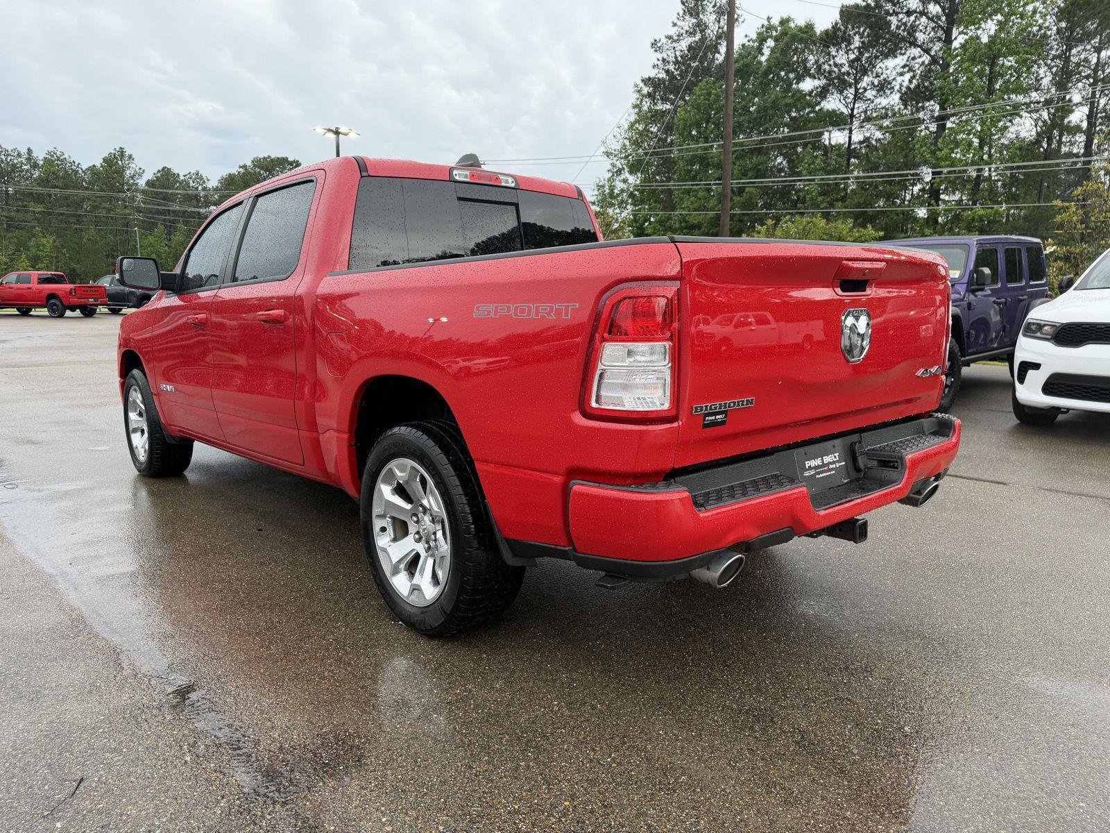 Used 2022 Flame Red Clearcoat Ram Big Horn image 4