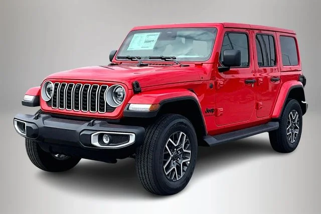 New 2026 Firecracker Red Clear-Coat Exterior Paint Jeep Sahara image 3