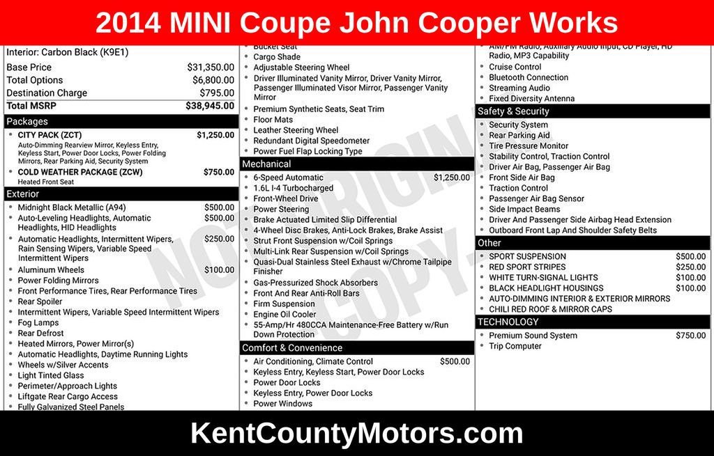 2014 MINI Cooper John Cooper Works