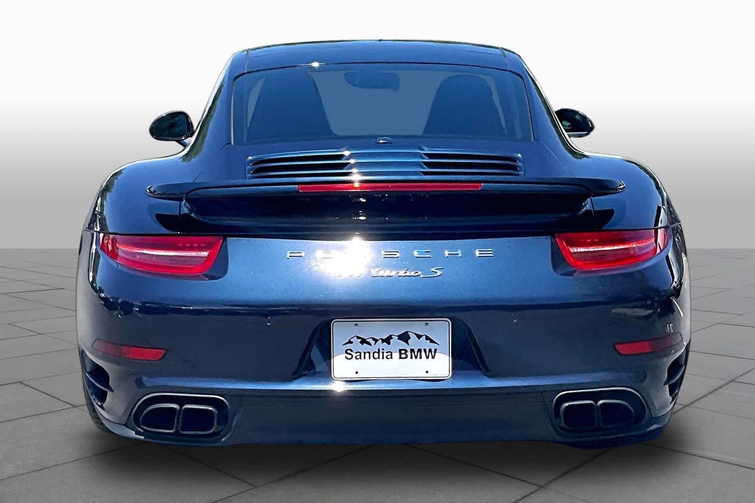 Used 2014 Dark Blue Metallic Porsche Turbo S image 4