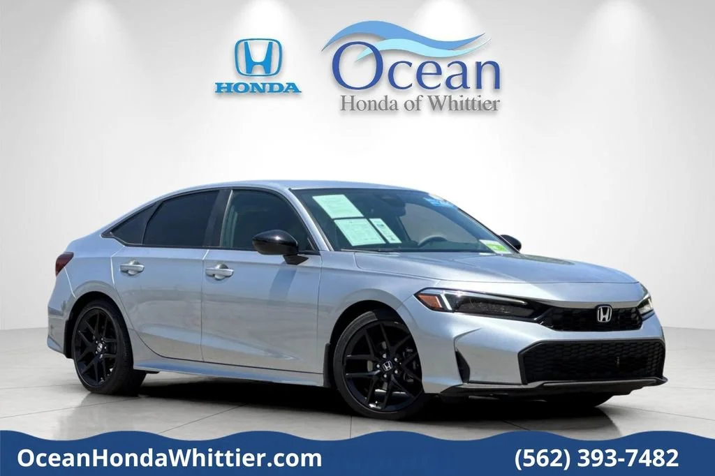 Certified Used 2025 Solar Silver Metallic Honda Sport image 32
