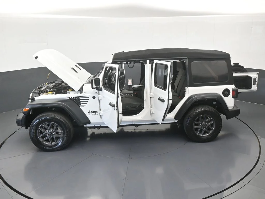 Used 2024 Bright White Clearcoat Jeep Sport S image 60