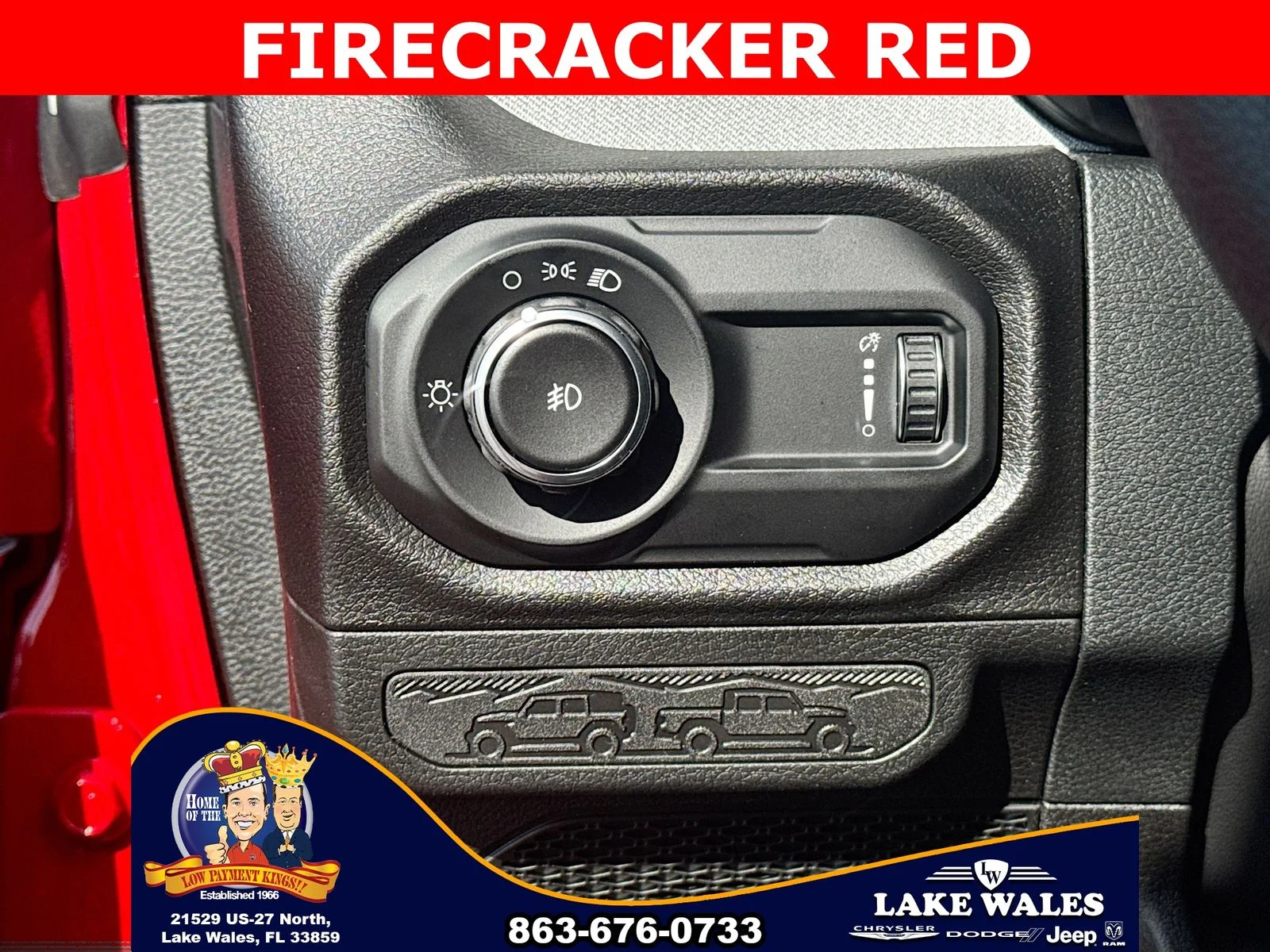 New 2026 Firecracker Red Clear-Coat Exterior Paint Jeep Sport image 9