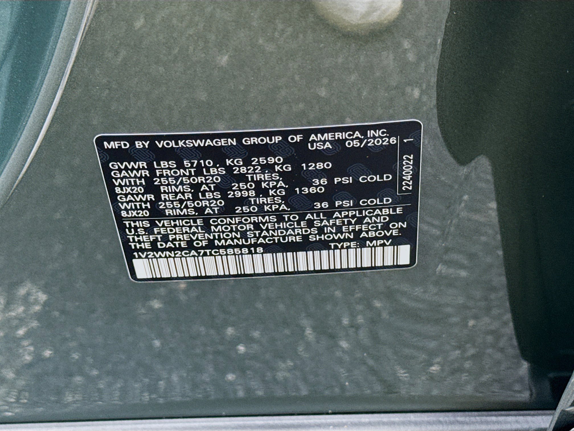New 2026 Green Volkswagen 2.0T SE w/Technology image 27