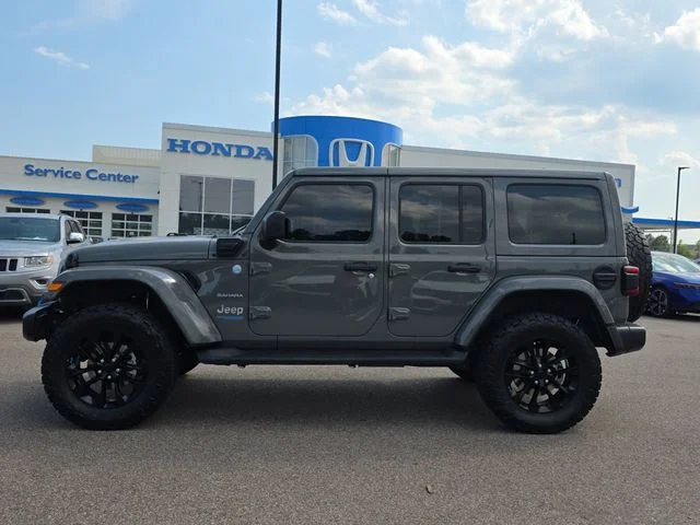 Used 2022 Gray Jeep Unlimited Sahara 4xe image 6