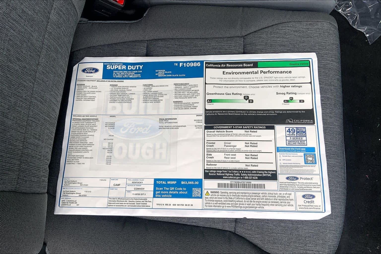 New 2026 Agate Black Metallic Ford F-250® XL image 18