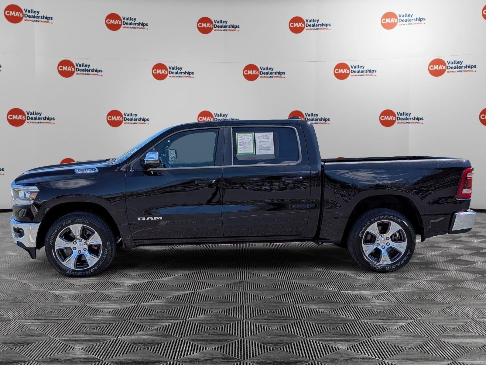 Certified Used 2023 Diamond Black Crystal Pearlcoat Ram Laramie image 8
