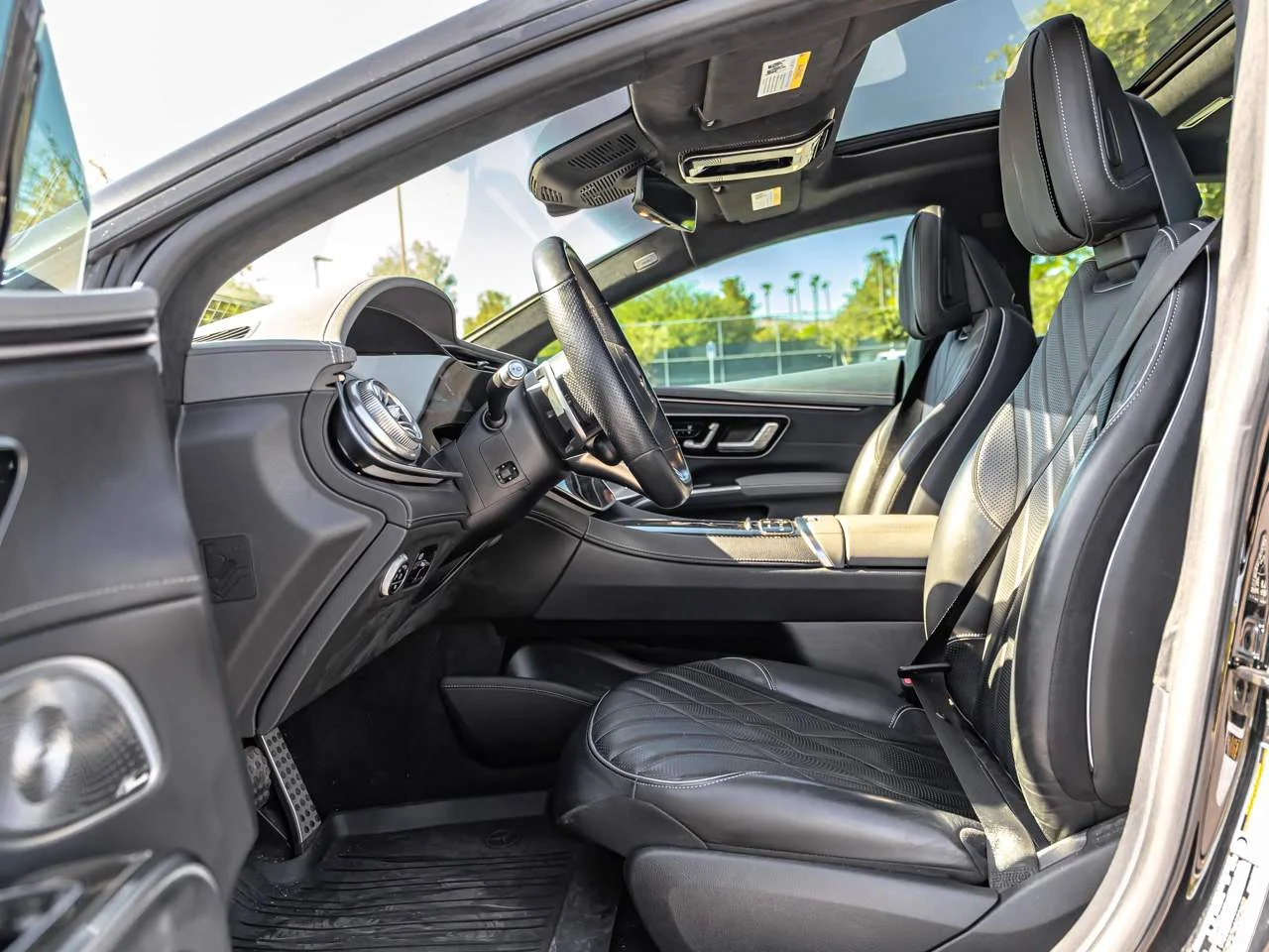 Used 2022 Obsidian Black Metallic Mercedes-Benz AMG® EQS image 9
