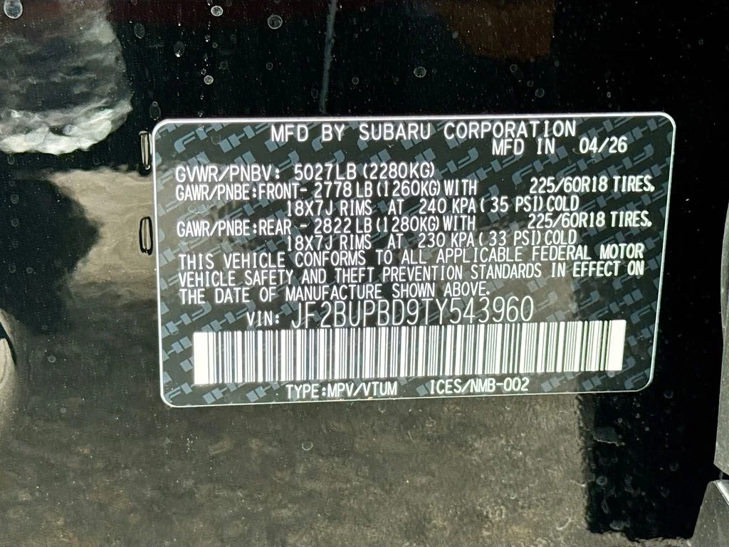 New 2026 Black Subaru Premium image 43