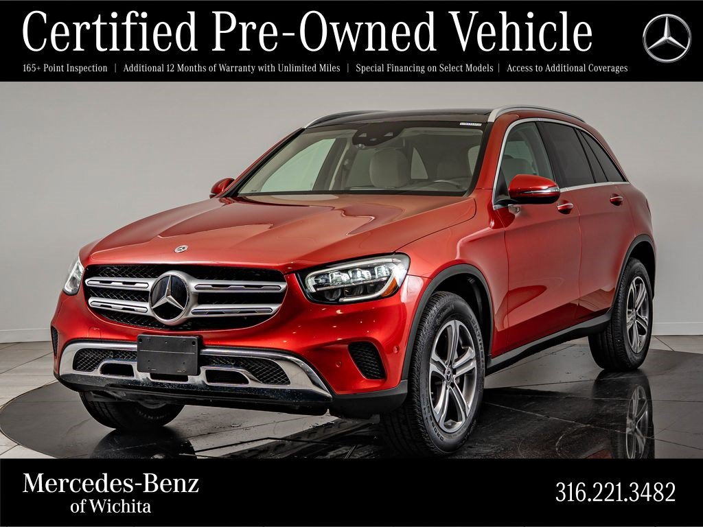 Used 2022 Manufaktur Cardinal Red Metallic Mercedes-Benz GLC 300 image 1