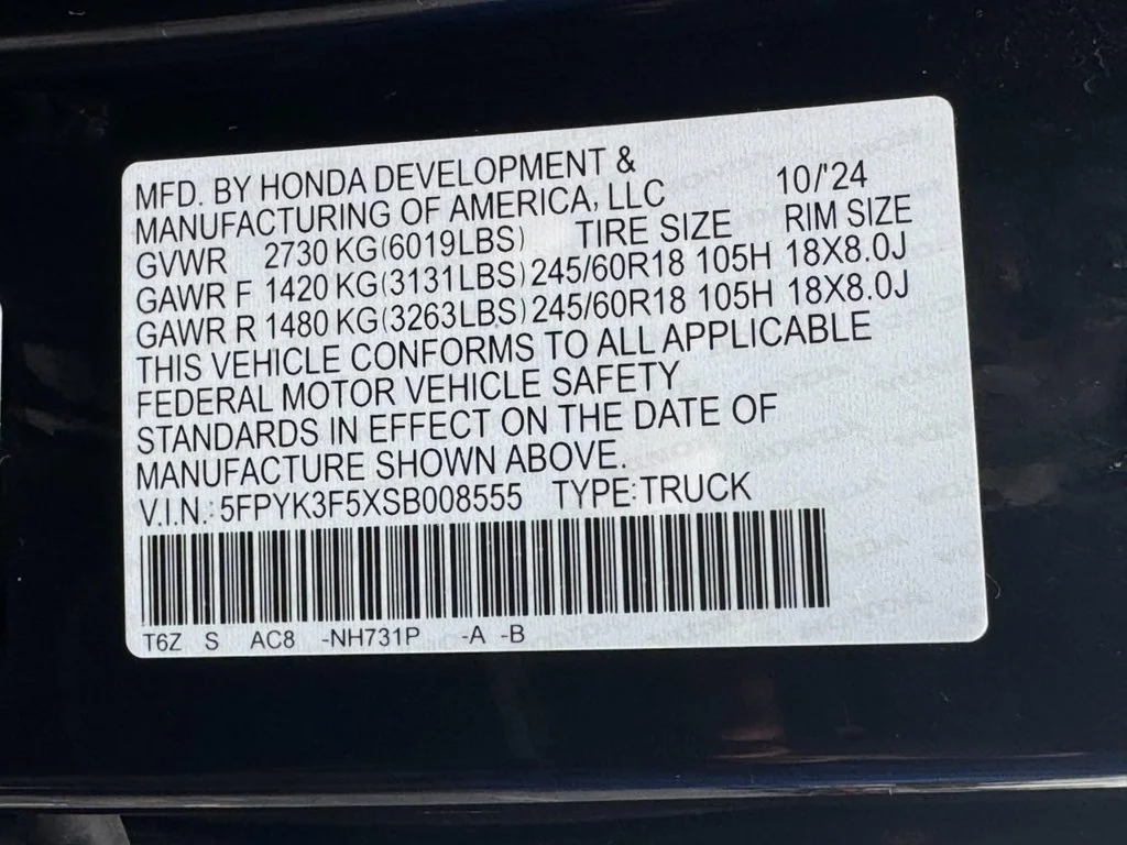 Certified Used 2025 Black Honda RTL image 26