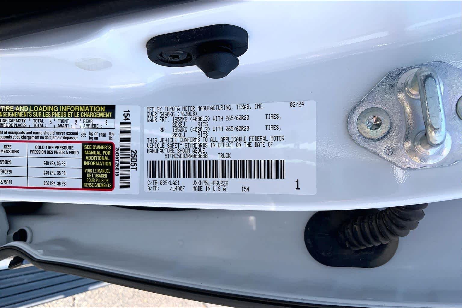 Used 2024 Wind Chill Pearl Toyota Platinum Hybrid image 37
