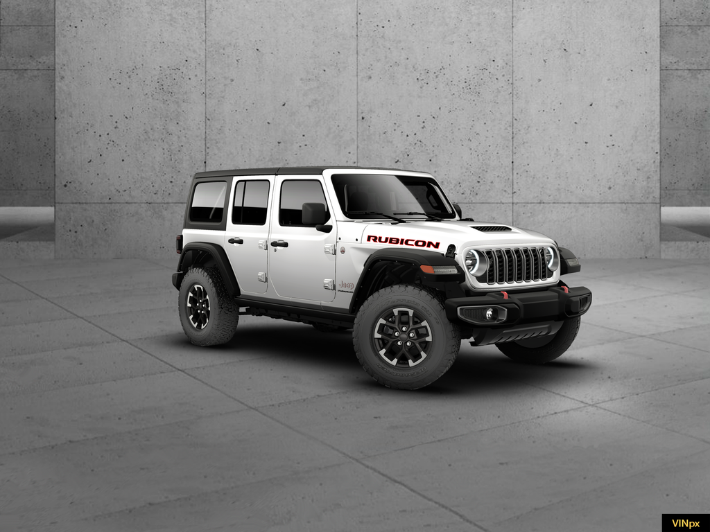 New 2026 Bright White Clear-Coat Exterior Paint Jeep Rubicon image 4
