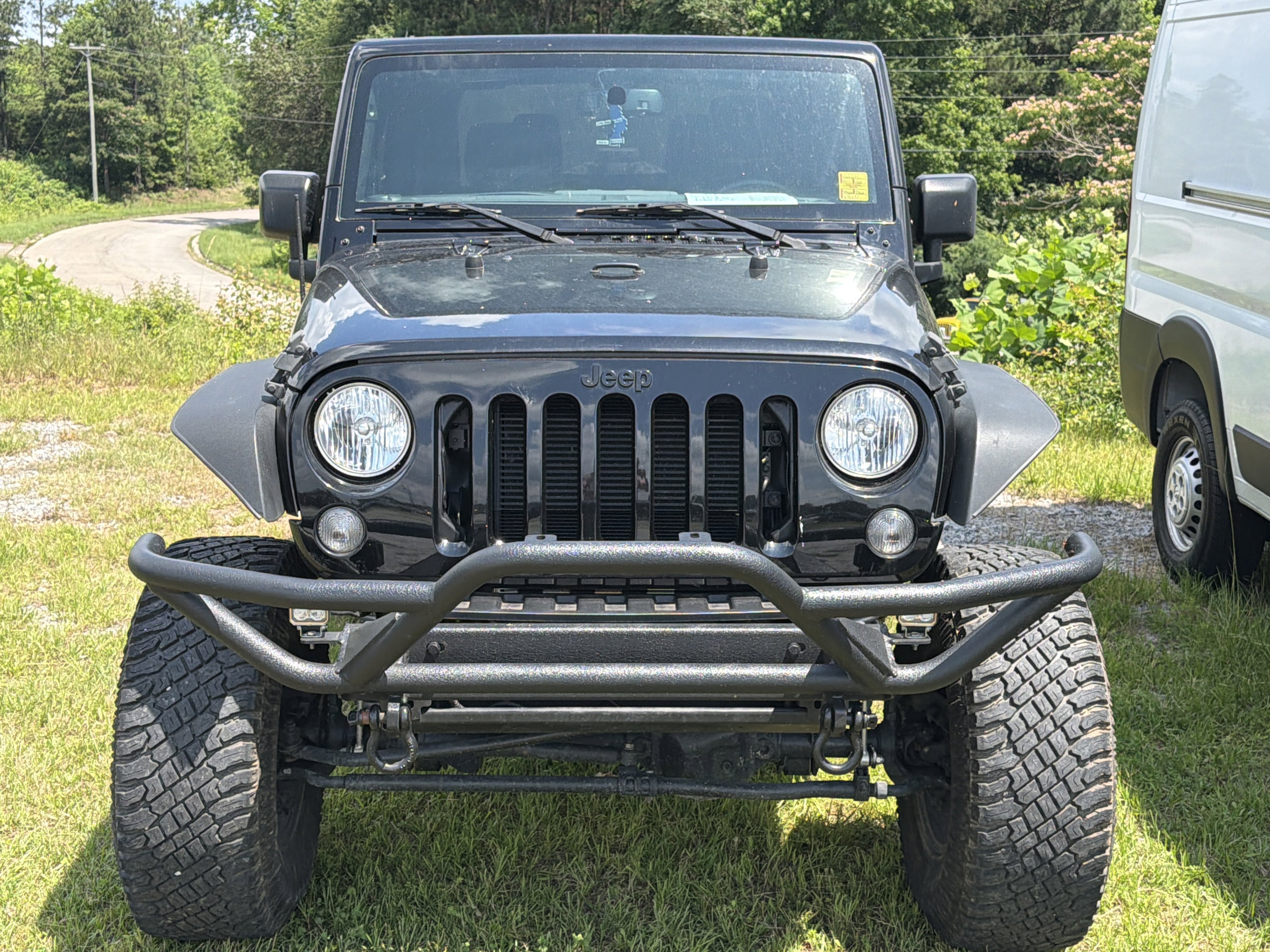 Used 2017 Black Clearcoat Jeep Willys Wheeler image 2