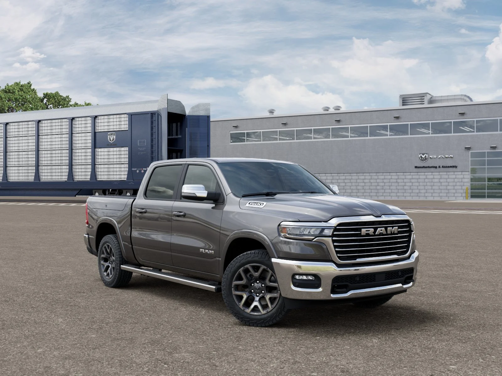 New 2026 Granite Crystal Metallic Clear-Coat Exterior Paint RAM LARAMIE image 5