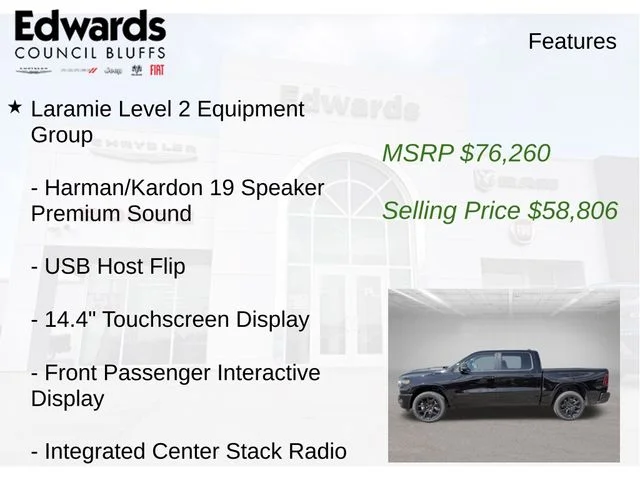 New 2026 Black Ram Laramie image 15