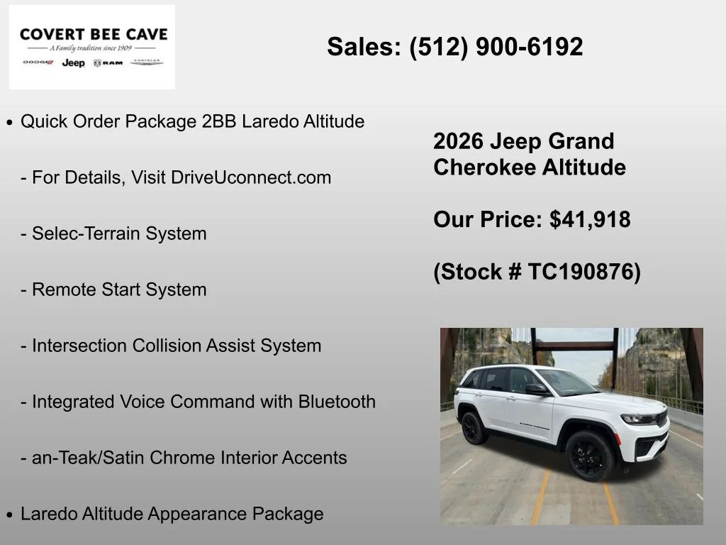 New 2026 Bright White Clear-Coat Exterior Paint Jeep Altitude image 36