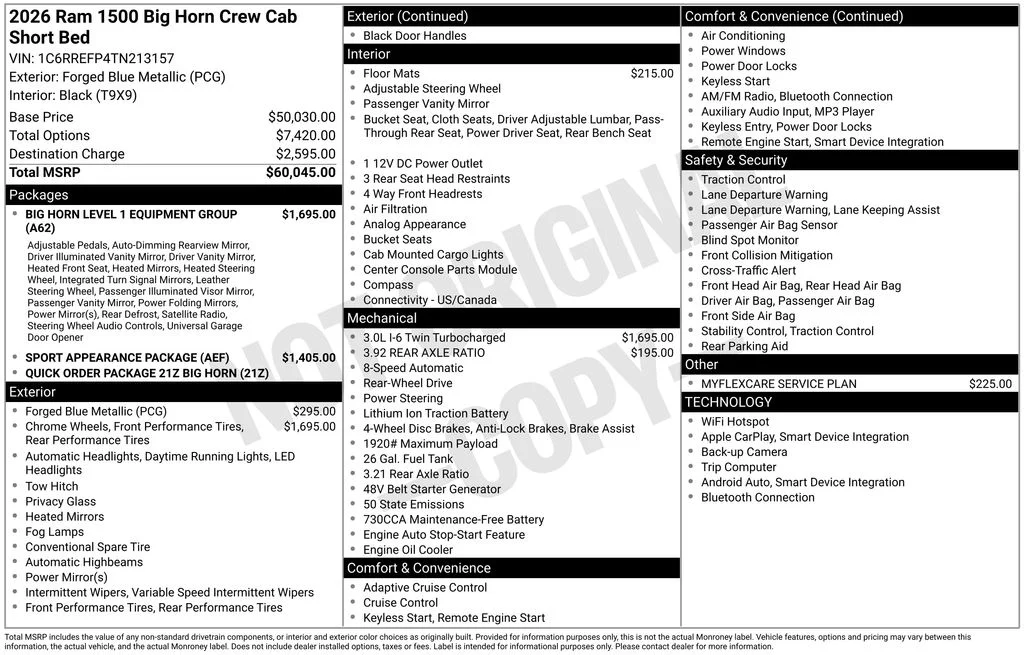Certified Used 2026 Blue Ram Big Horn/Lone Star image 8