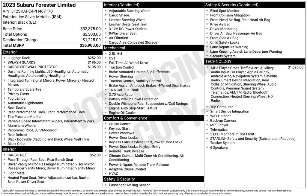 Used 2023 Silver Subaru Limited image 10