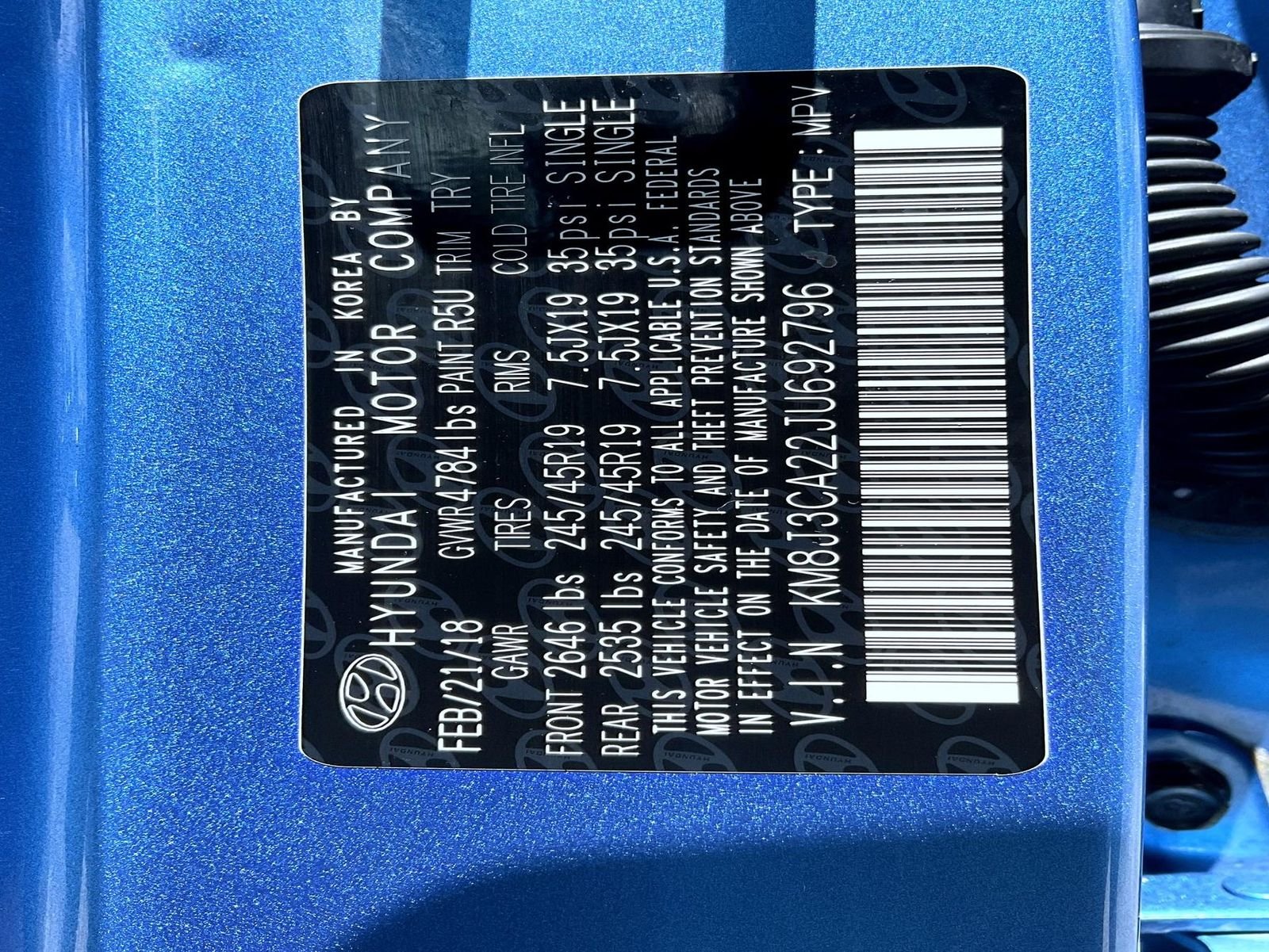 Used 2018 Blue Hyundai Value image 25