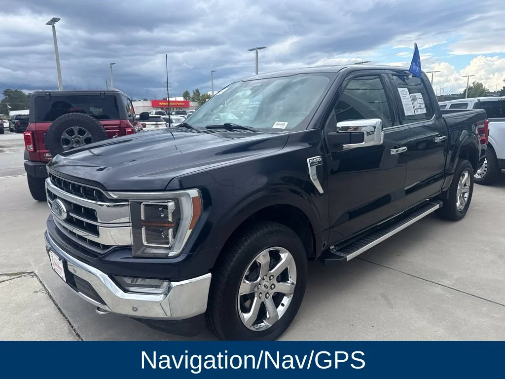 Certified Used 2023 Antimatter Blue Metallic Ford Lariat image 3