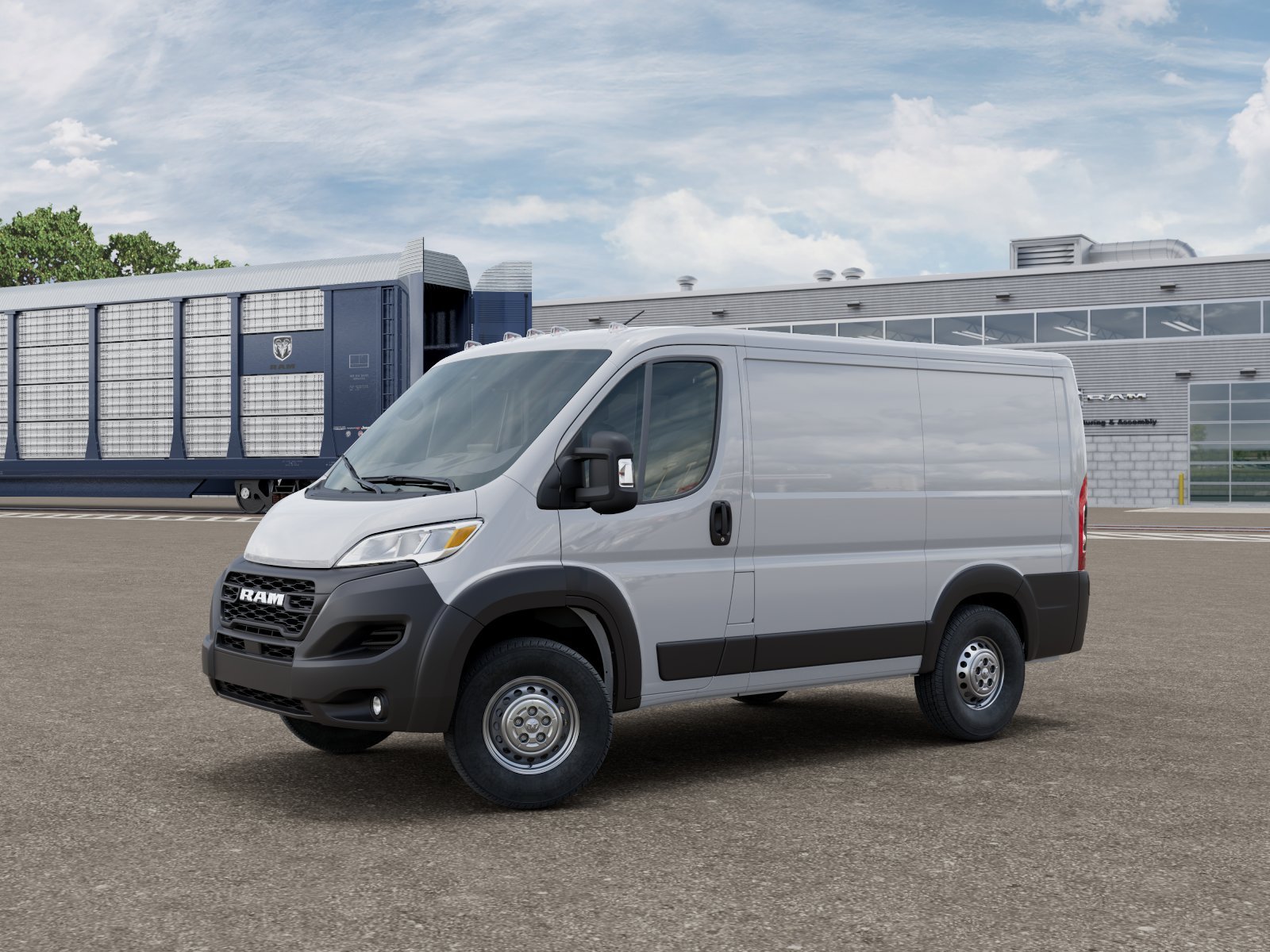 New 2026 Bright White Clear-Coat Exterior Paint RAM Tradesman image 1