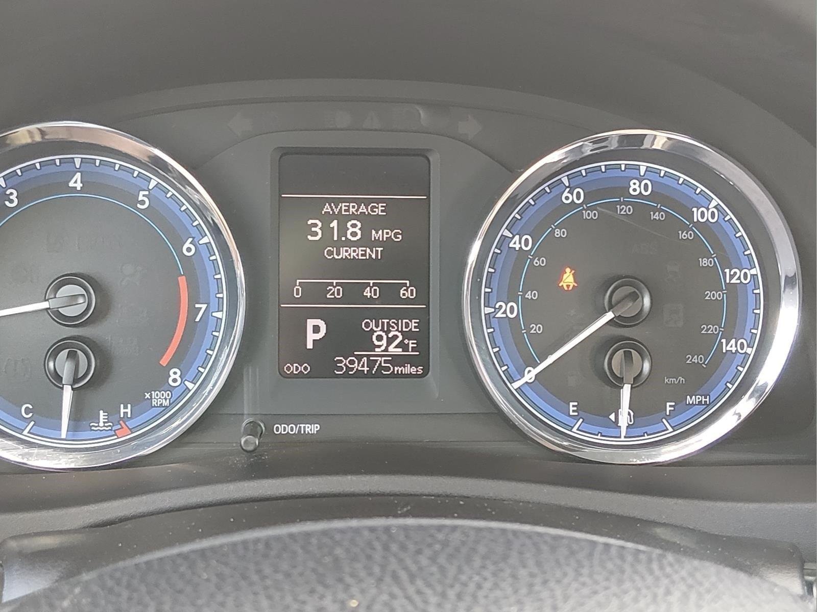 Used 2018 Galactic Aqua Mica Toyota LE image 29