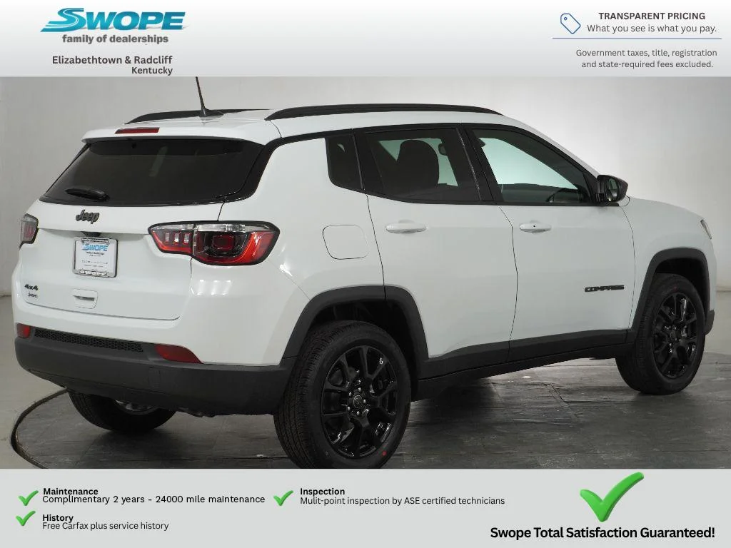 New 2026 Bright White Clear-Coat Exterior Paint Jeep Latitude Altitude image 3