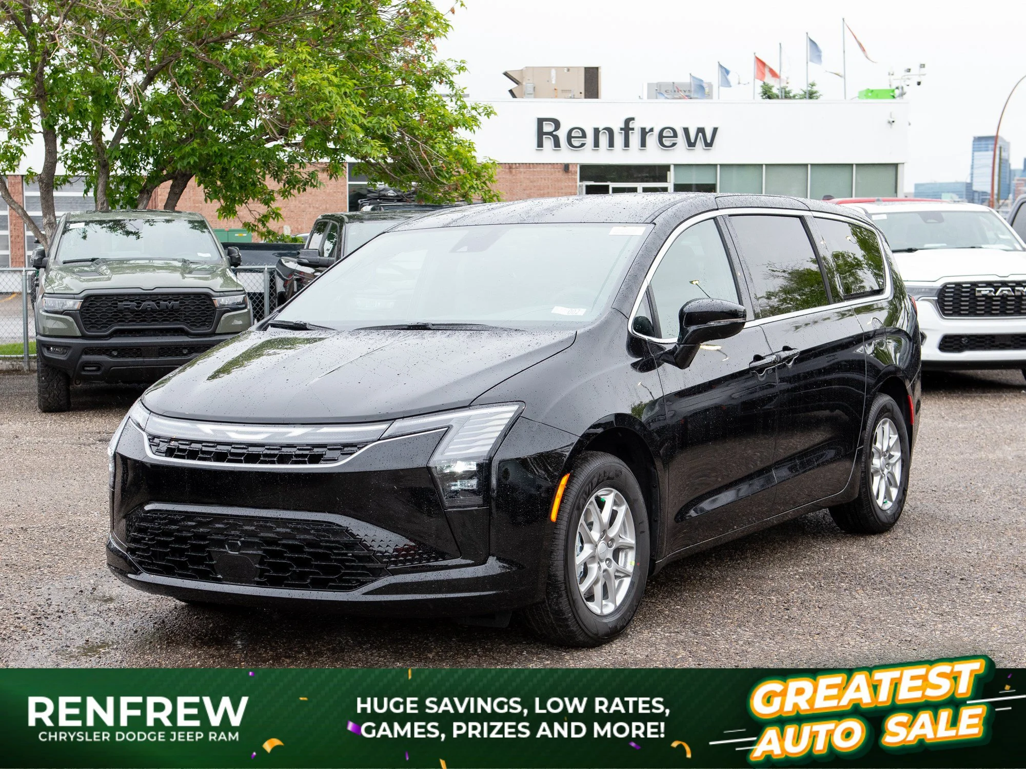 New 2027 Black Chrysler Select*, Heated Leather Seats/Wheel, Remote Start, Adaptive Cruise image 1