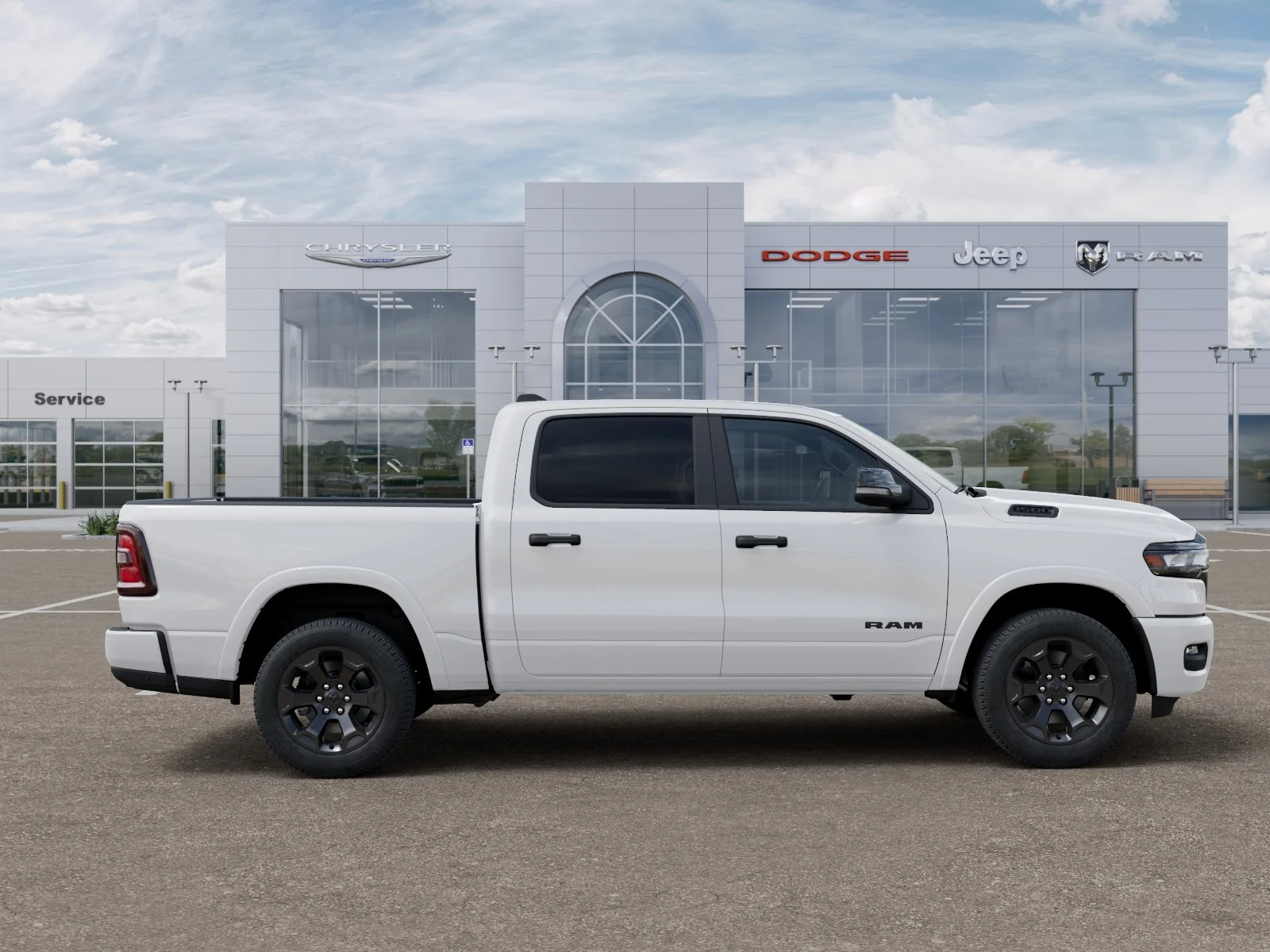 New 2027 Bright White Clear-Coat Exterior Paint RAM Big Horn/Lone Star image 47