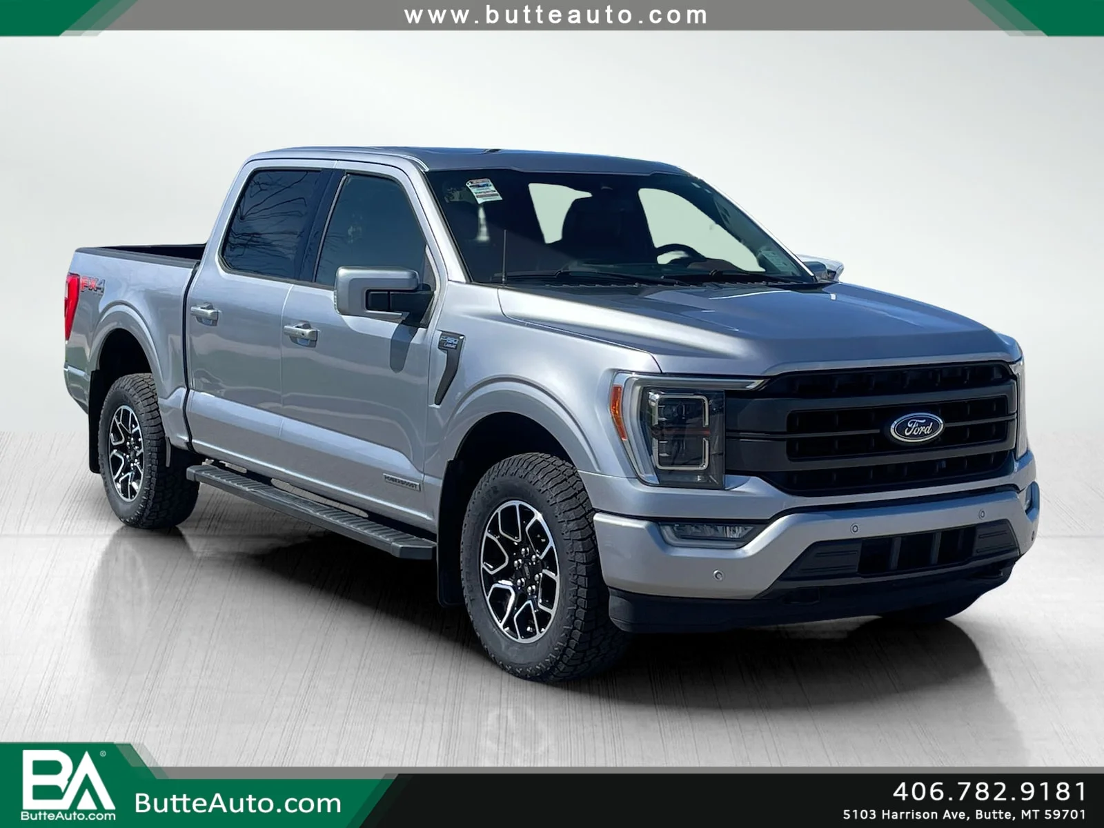 Used 2022 Iconic Silver Metallic Ford LARIAT image 1