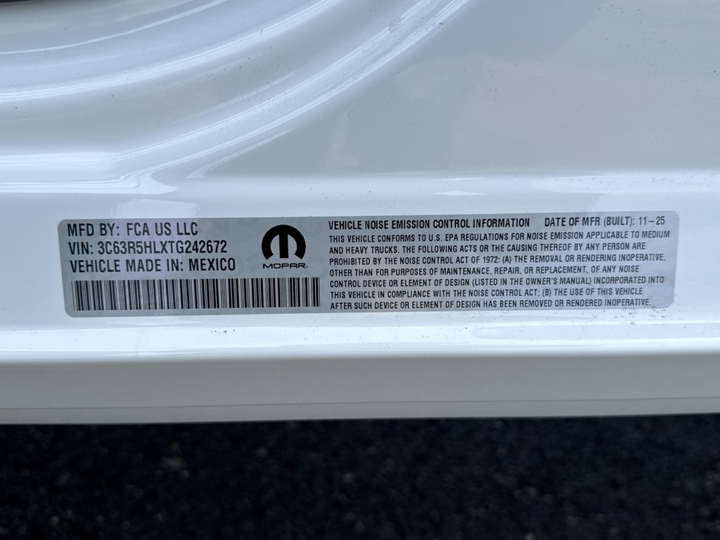 New 2026 Bright White Clear-Coat Exterior Paint RAM Tradesman image 34