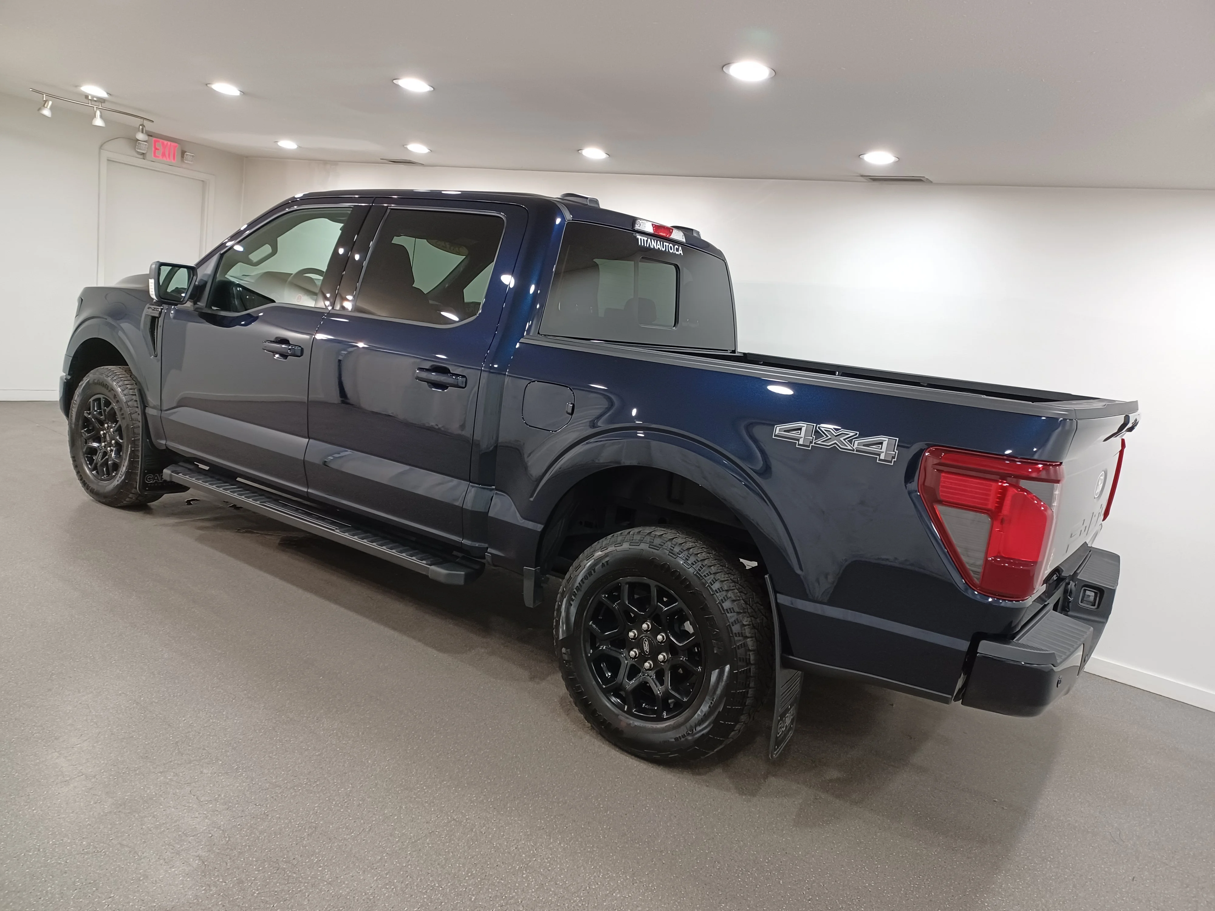 Used 2025 Antimatter Blue Metallic Ford XLT 4WD*Adaptive Cruise | Remote Start | Nav | 360 Cam | Htd Seats | Black Appearance Pkg | Tow Pkg image 7