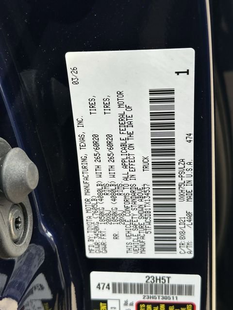 New 2026 Blueprint Toyota Tundra Limited image 30