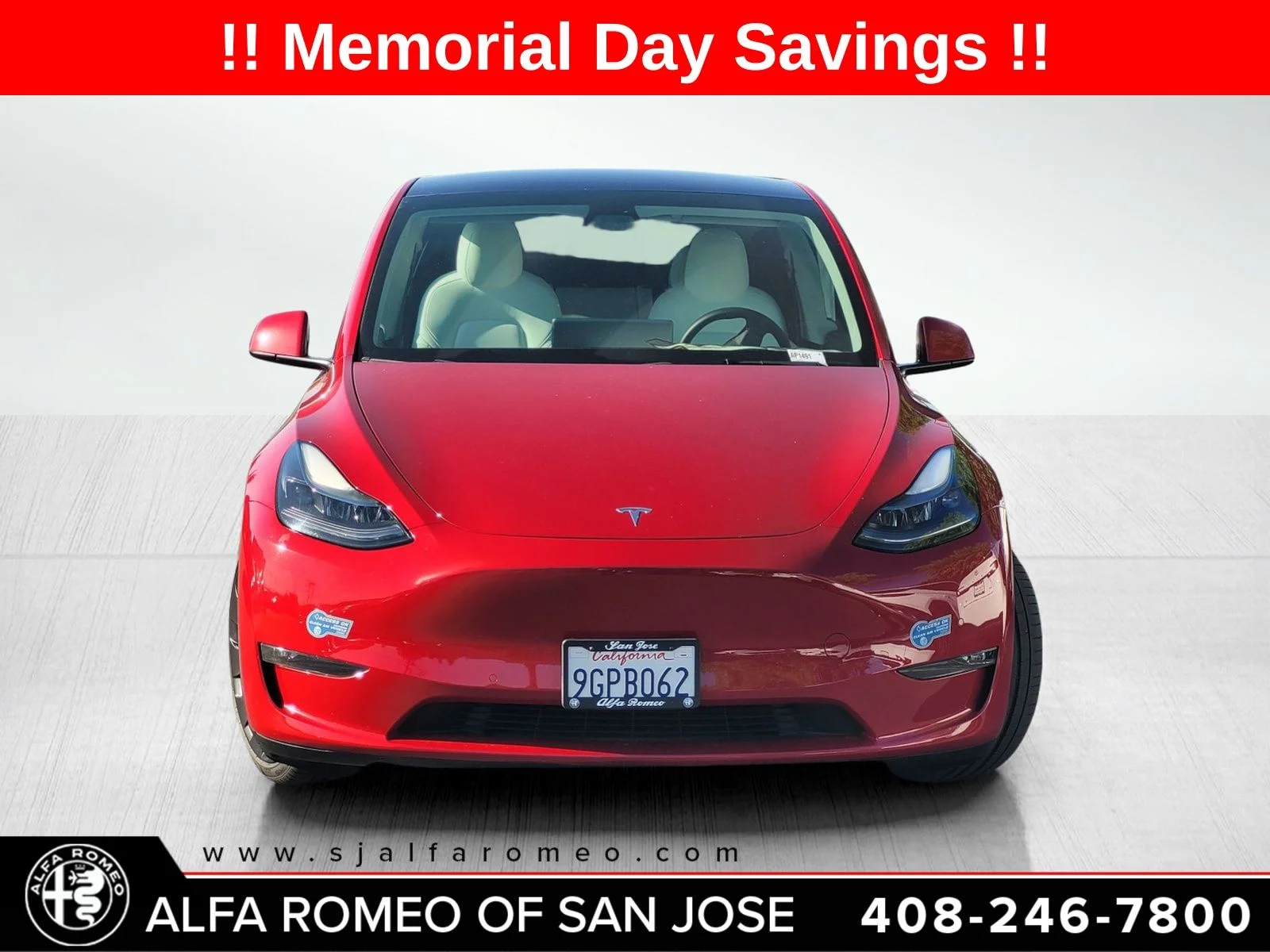 Used 2021 Tesla Model Y Performance with VIN 5YJYGDEF1MF215915 for sale in San Jose, CA