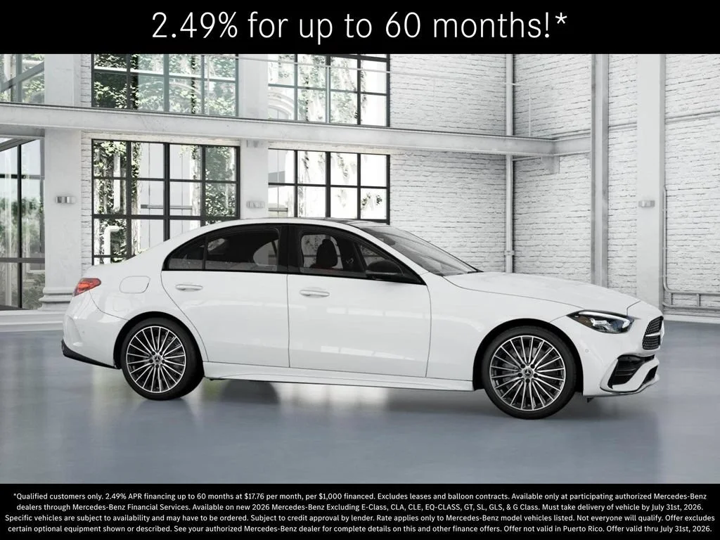 New 2026 Polar White Mercedes-Benz C 300 image 56