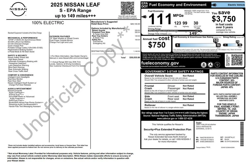 Certified Used 2025 Gray Nissan S image 2