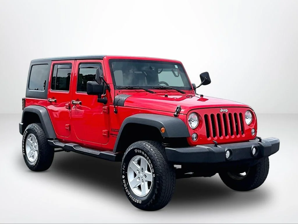 Used 2015 Red Jeep Unlimited Sport image 10