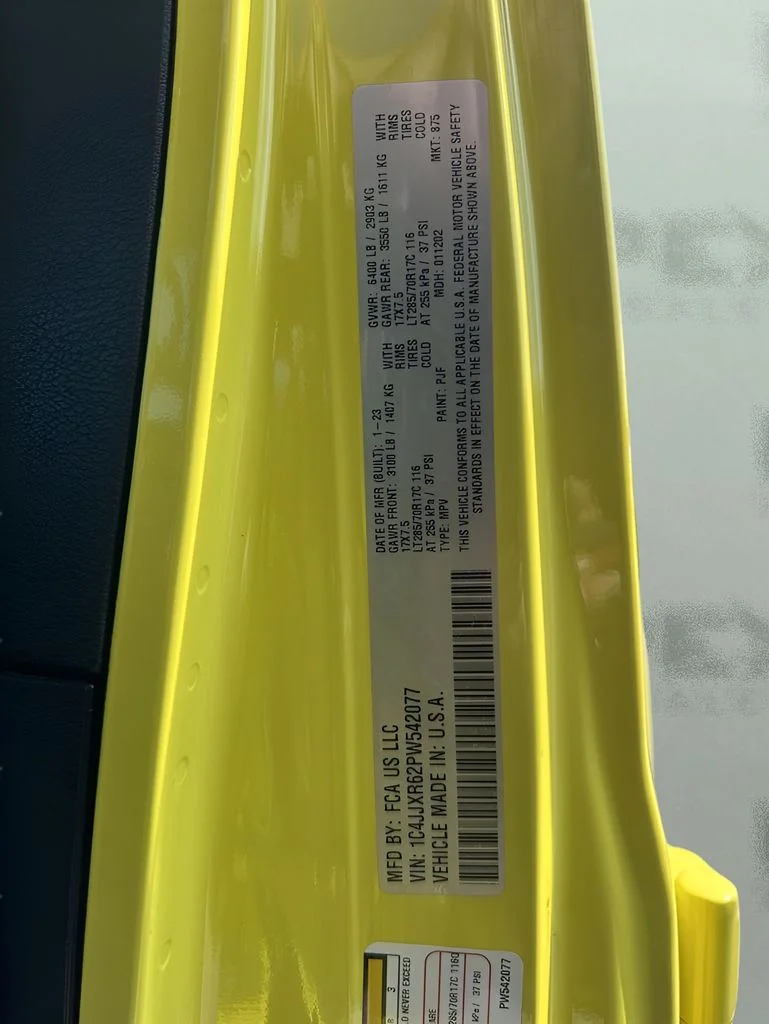 Used 2023 Yellow Jeep Rubicon 4xe image 34