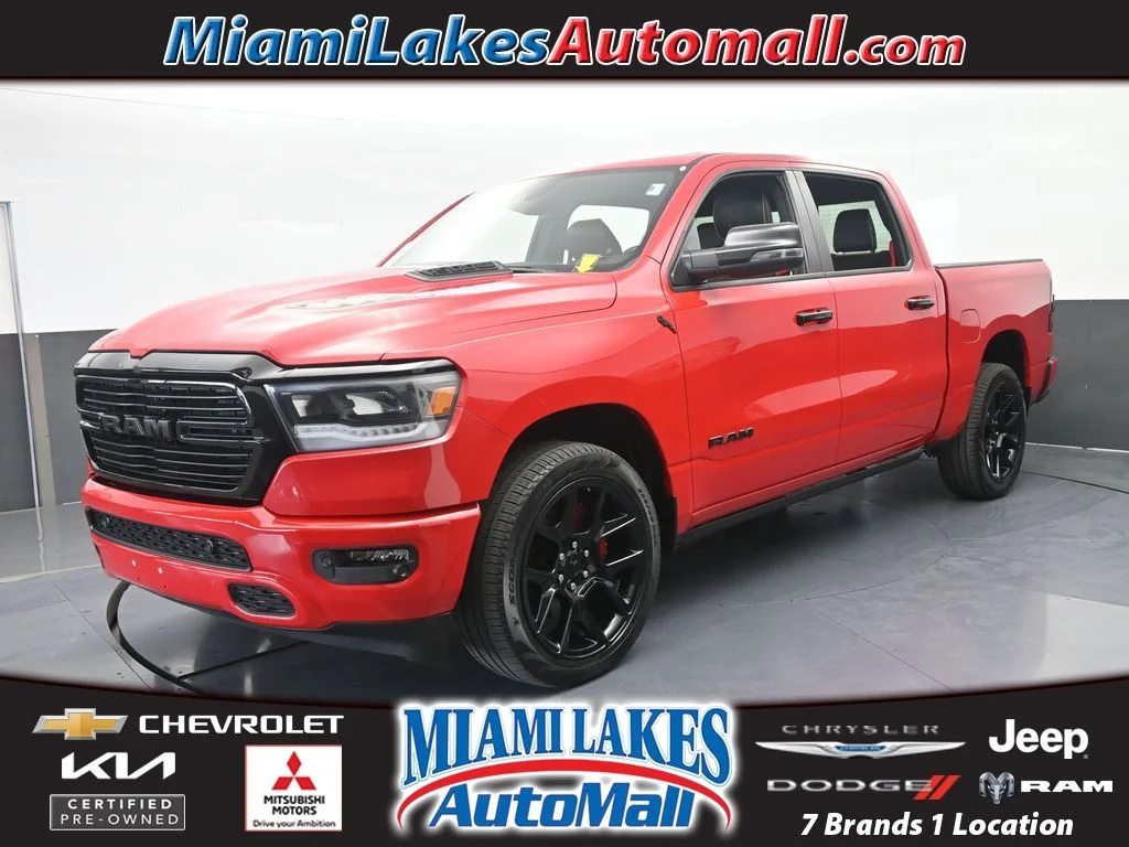 Used 2023 Flame Red Clearcoat Ram Laramie image 1